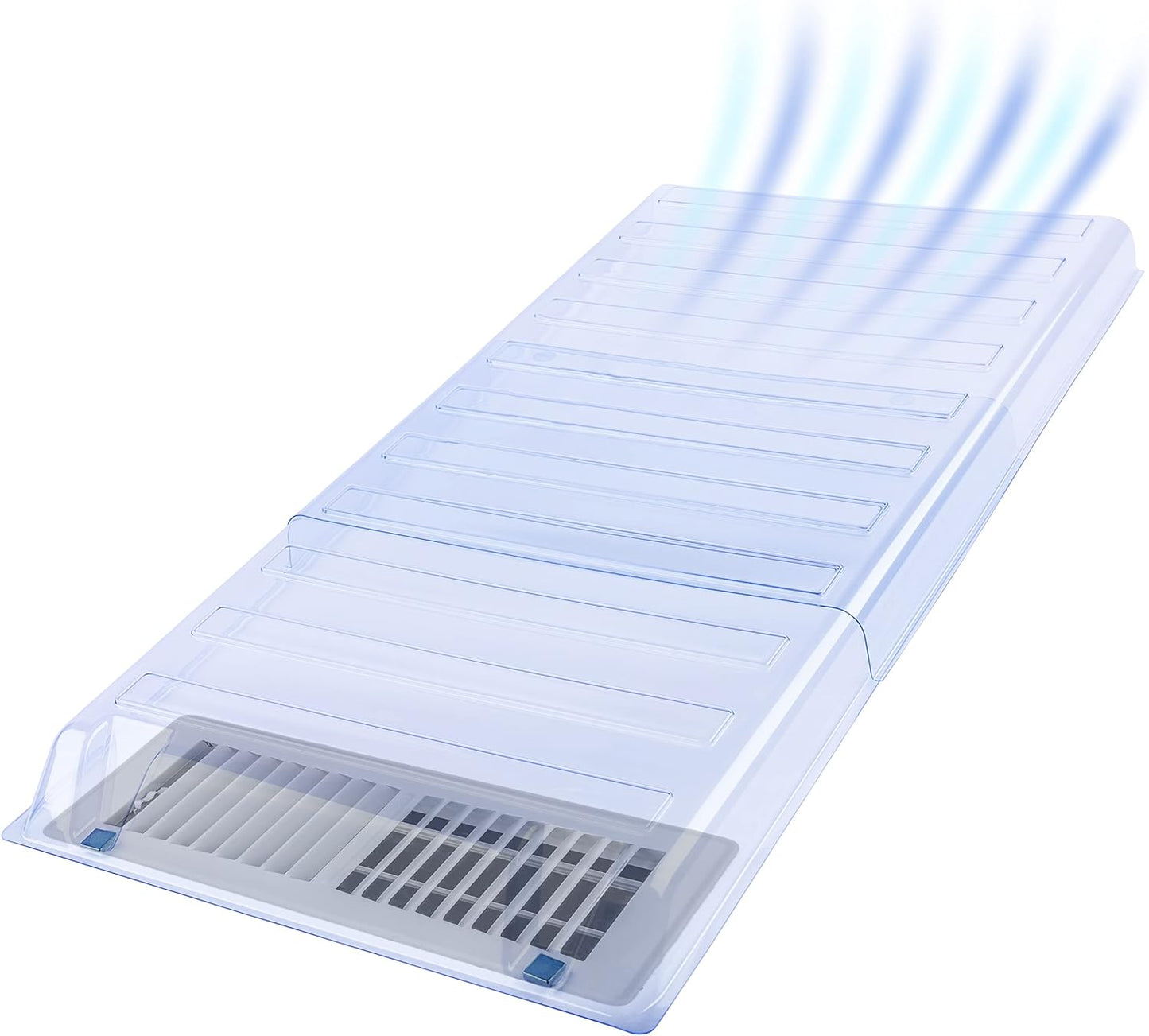 Vent Extender for Under Furniture Magnetic Thick Premium Material, Fits Floor Registers 10" and 12" Wide, Extends up to 33" Long