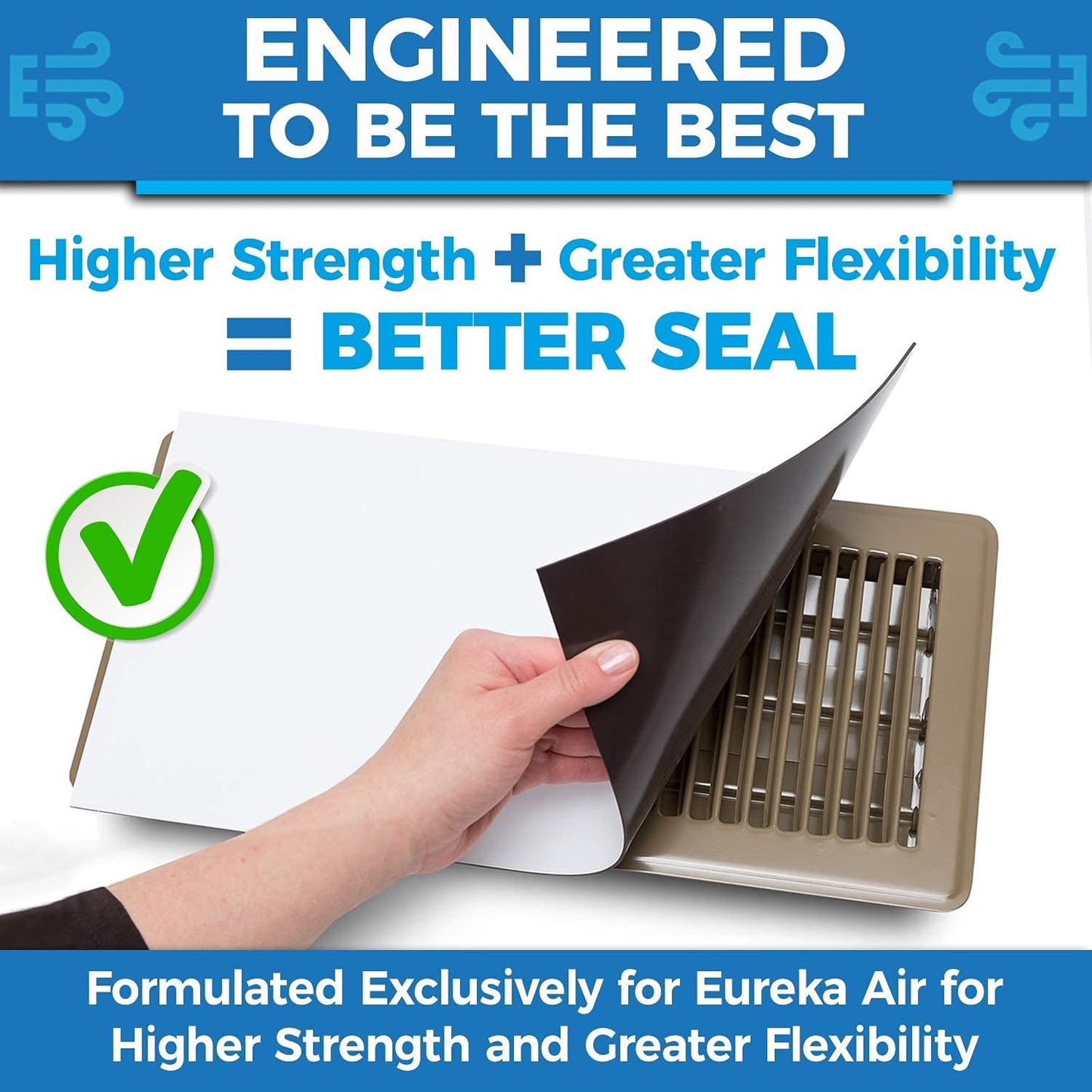 High Strength Magnetic Vent Cover 3 Pack, Wall and Ceiling Steel Registers, For Home and RV, HVAC and AC