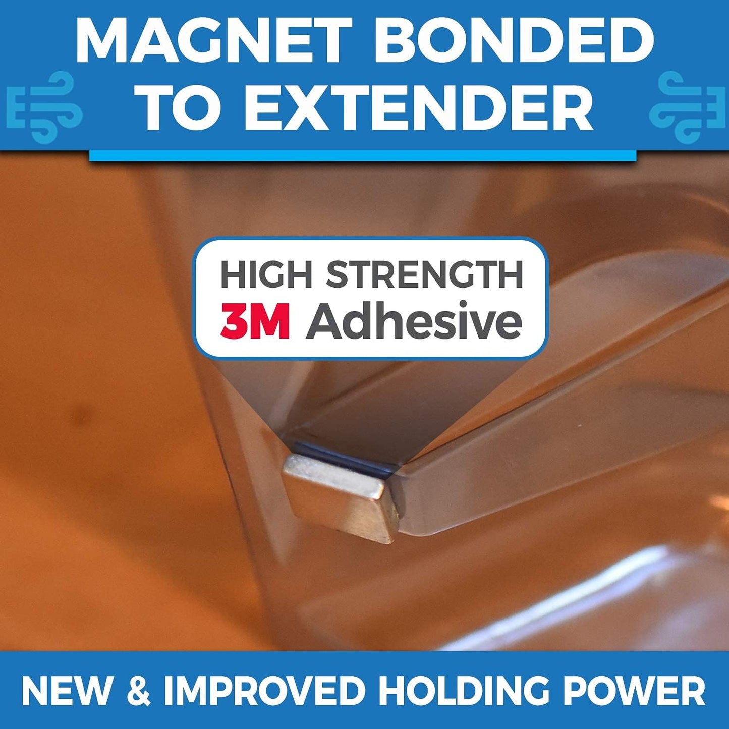 Vent Extender for Under Furniture Magnetic Thick Premium Material, Fits Floor Registers 10" and 12" Wide, Extends up to 33" Long